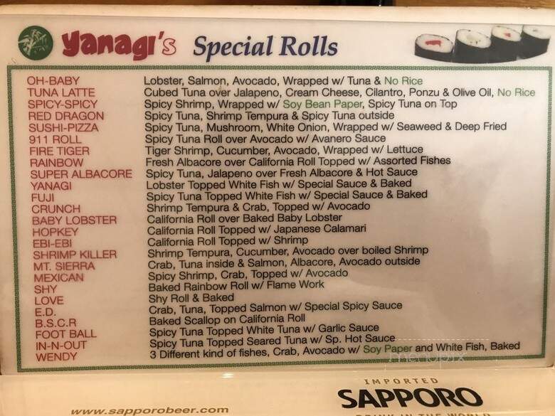 Yanagi Sushi - Northridge, CA