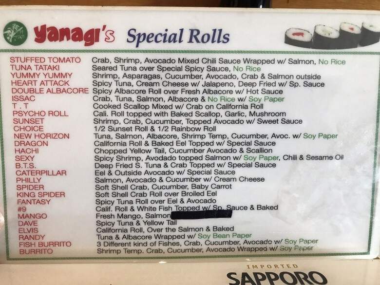 Yanagi Sushi - Northridge, CA
