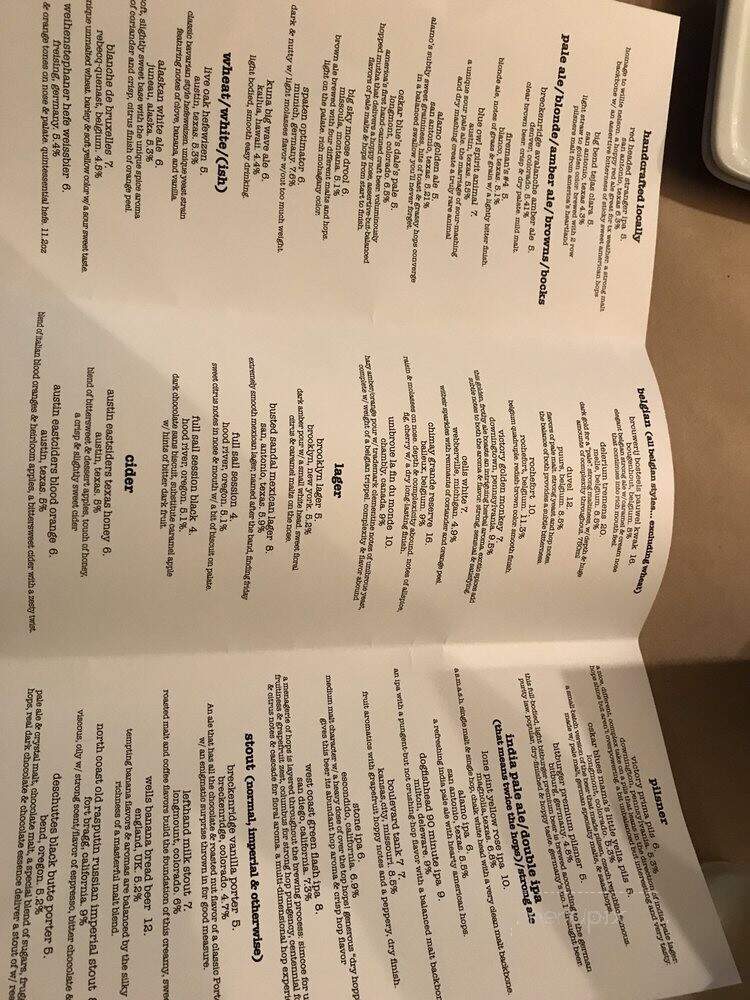 Nosh - San Antonio, TX menu_pic