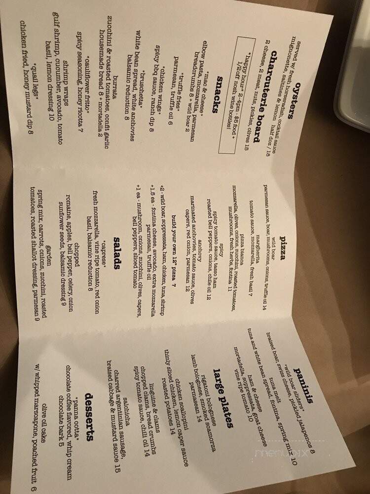 Nosh - San Antonio, TX menu_pic