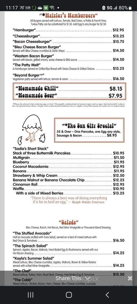Cracked Egg - Las Vegas, NV menu_pic