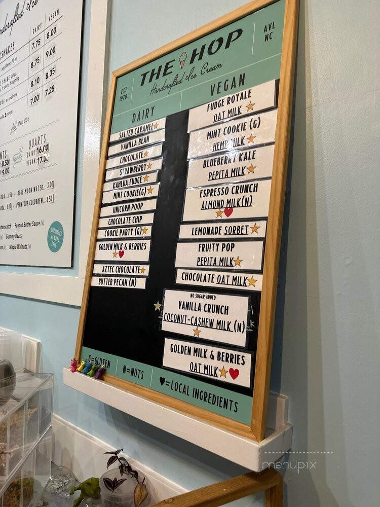 Two Spoons Ice Cream - Asheville, NC menu_pic