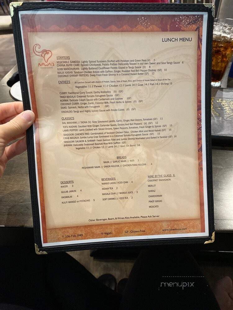 Nawab Indian Cuisine - Winston Salem, NC