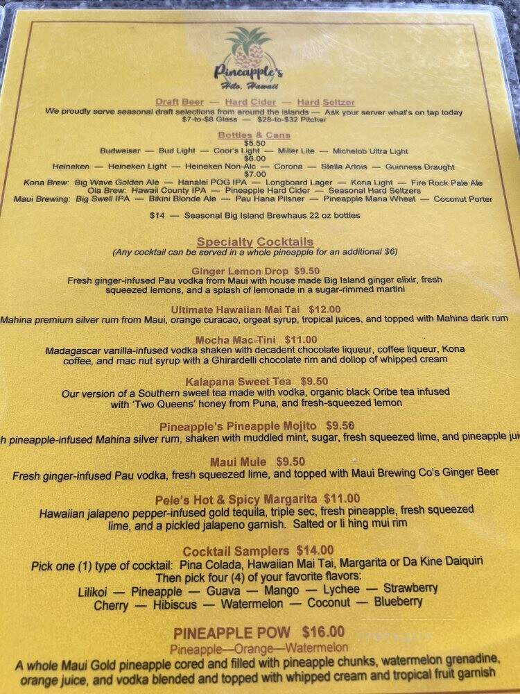 Island Fresh Cuisine - Coronado, CA menu_pic