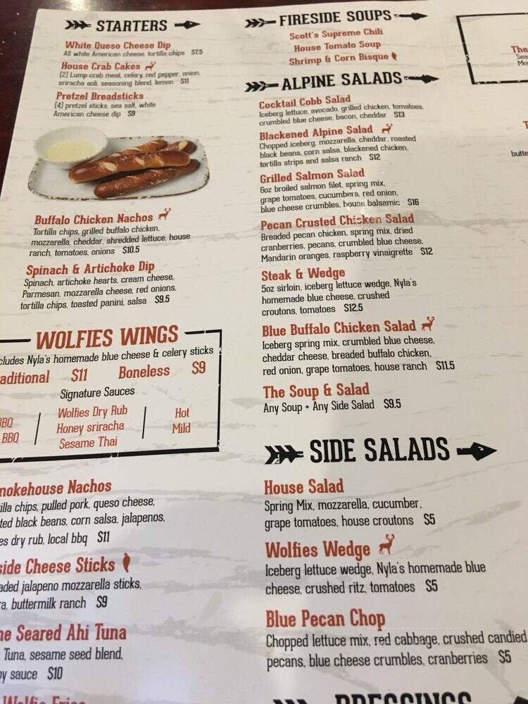 Wolfie's Den - Fishers, IN menu_pic