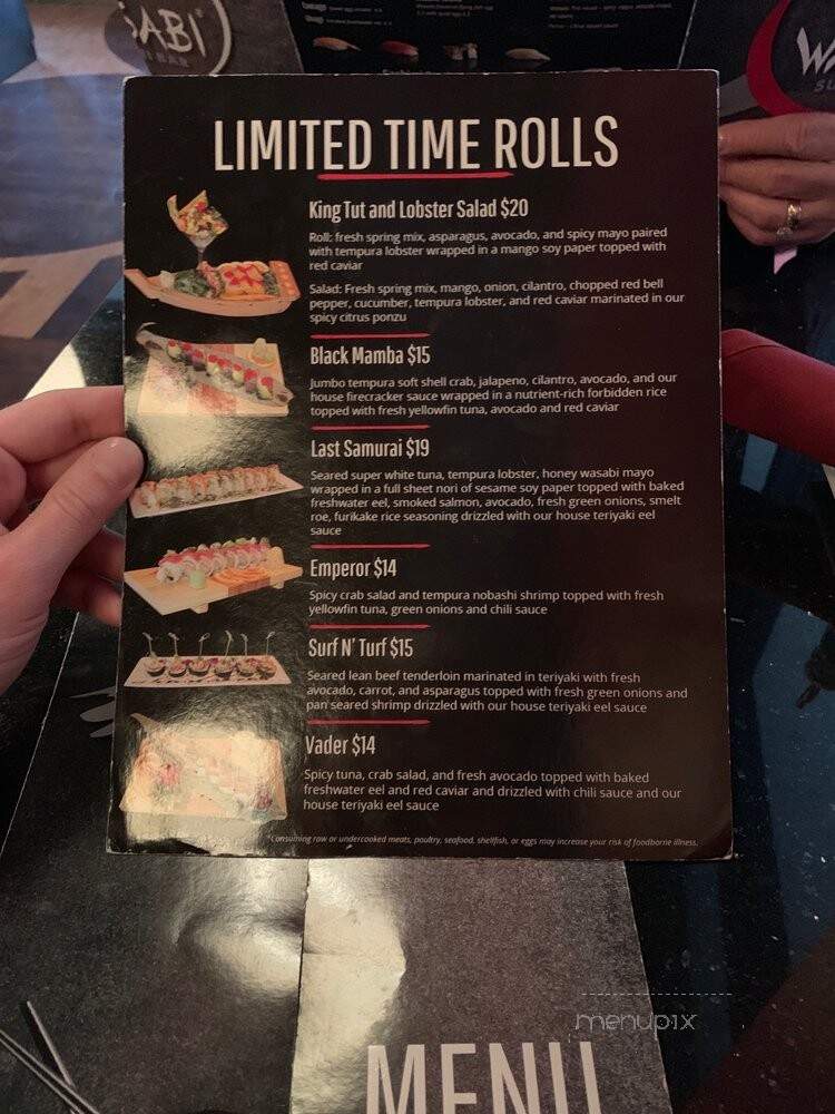 Wasabi - Edwardsville, IL menu_pic