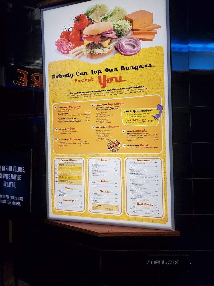 Blues - Niagara Falls, NY menu_pic