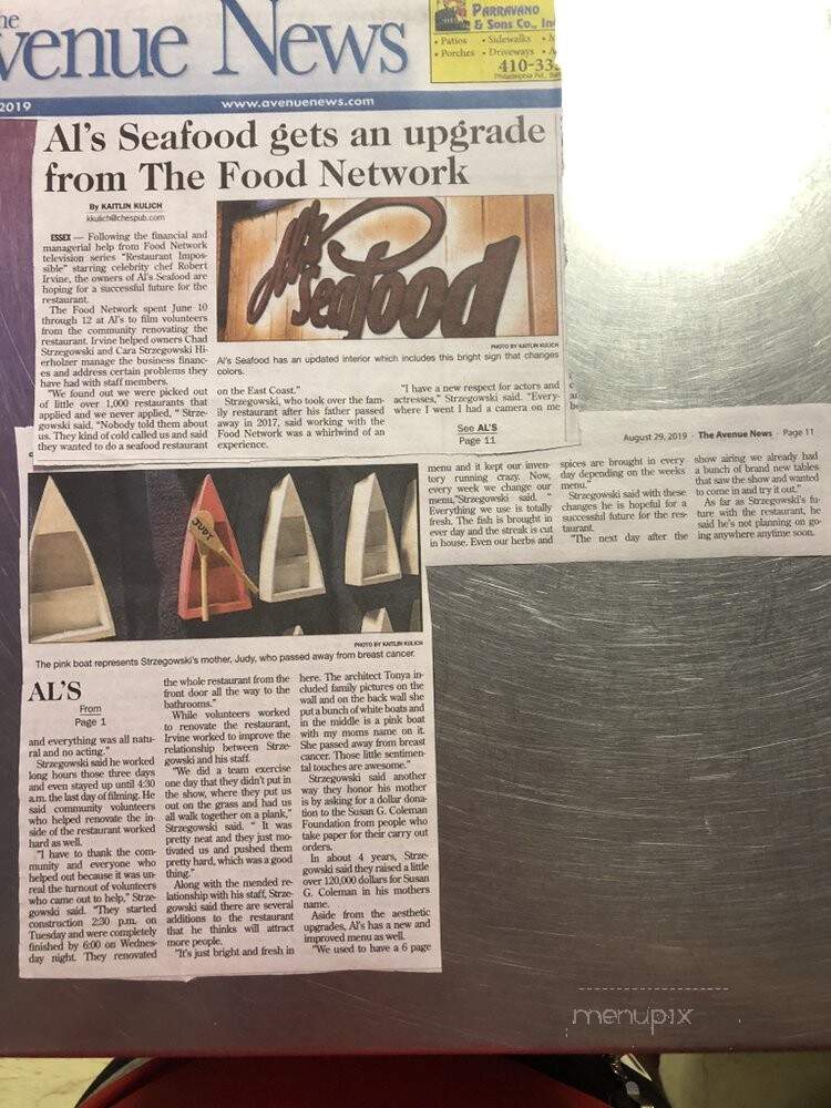 Al's Seafood House - Essex, MD menu_pic