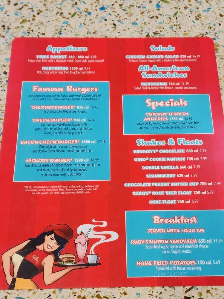 Ruby's - Las Vegas, NV menu_pic