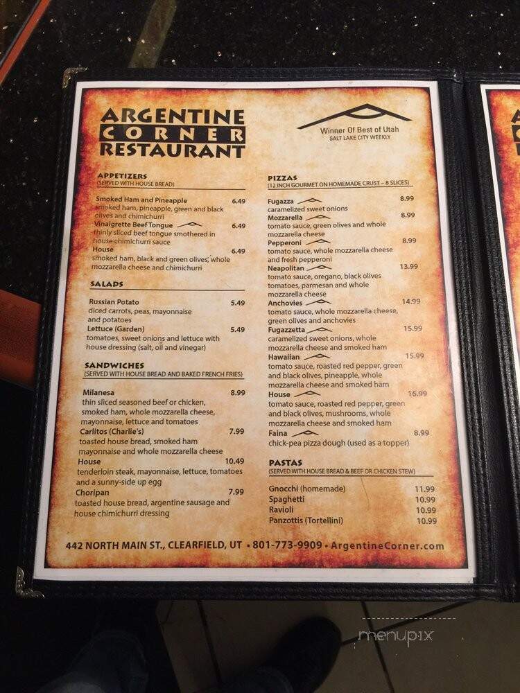 Argentine Corner - Clearfield, UT menu_pic