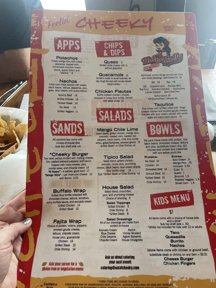 Cheeky Taqueria - Suwanee, GA menu_pic