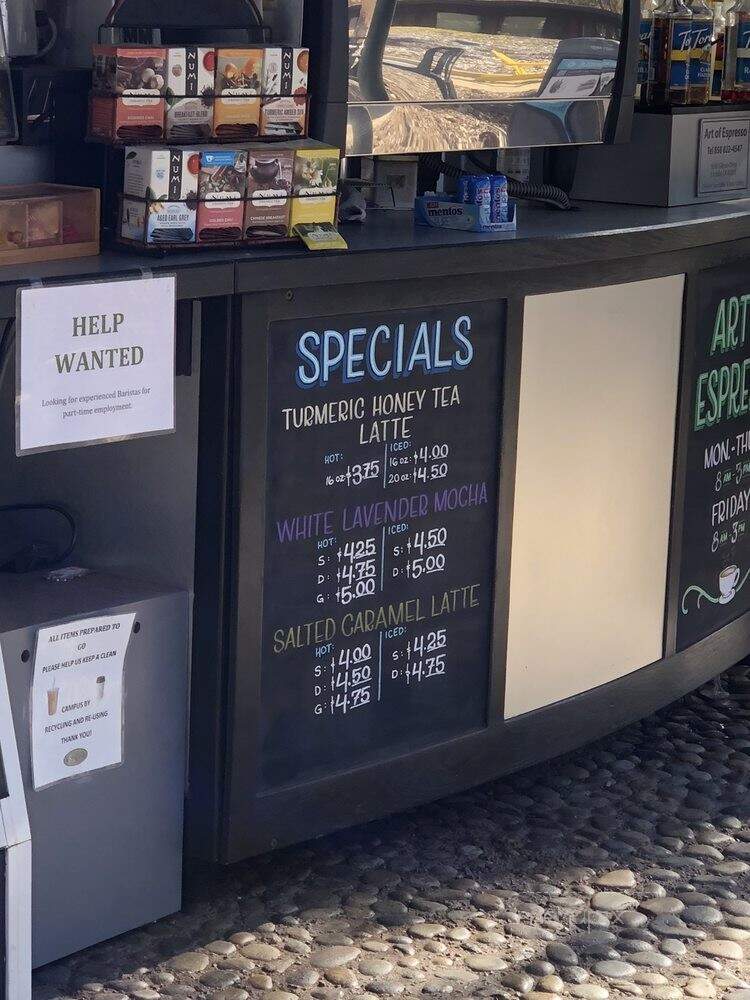 Art of Expresso - La Jolla, CA menu_pic