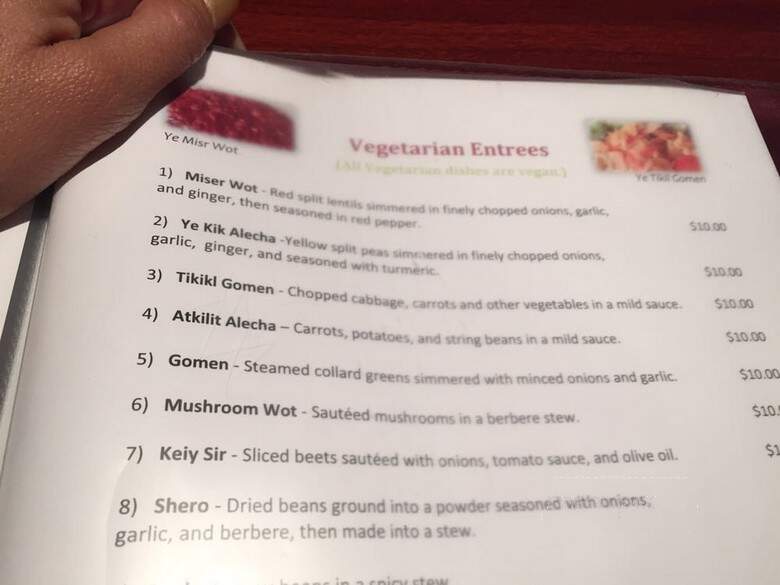 Queen of Sheba - Tampa, FL menu_pic