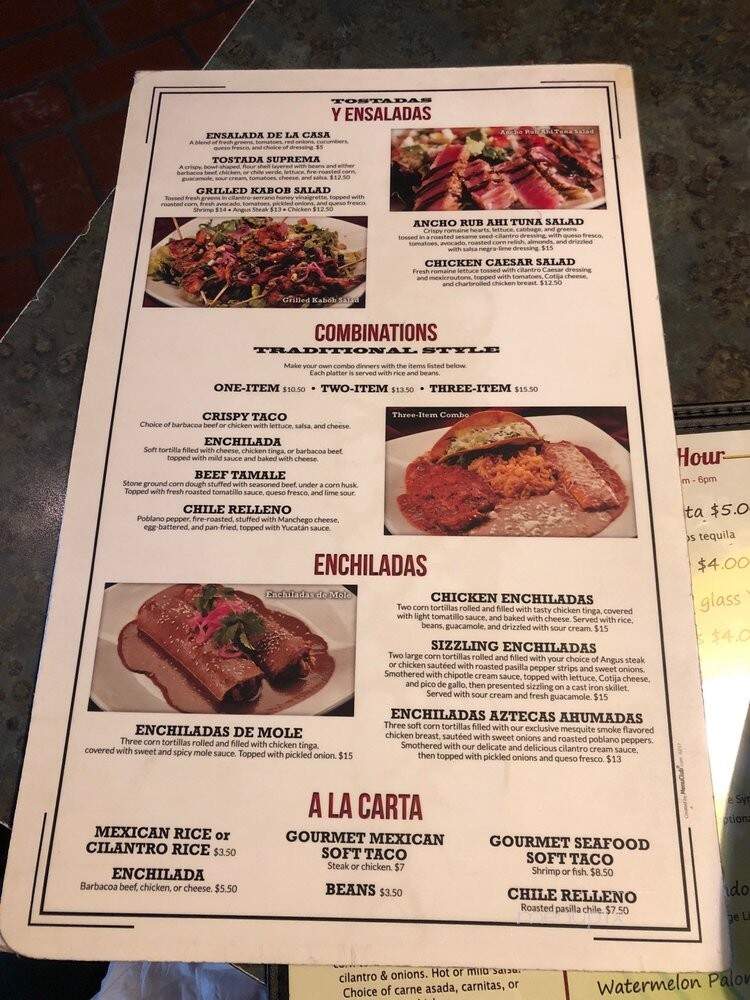 Que Pasa Mexican Cafe - Tulare, CA menu_pic