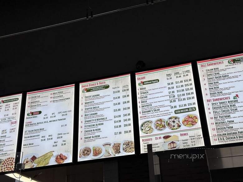 Giovanni's Trattoria - San Diego, CA menu_pic