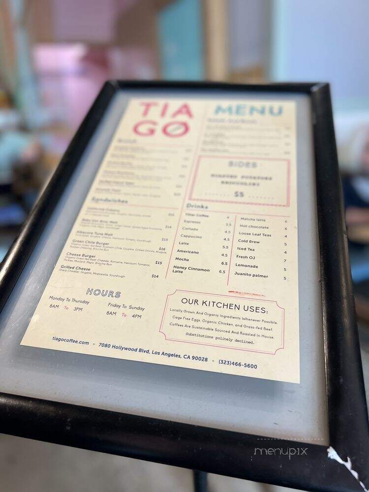 Tiago Espresso Bar + Kitchen - Los Angeles, CA