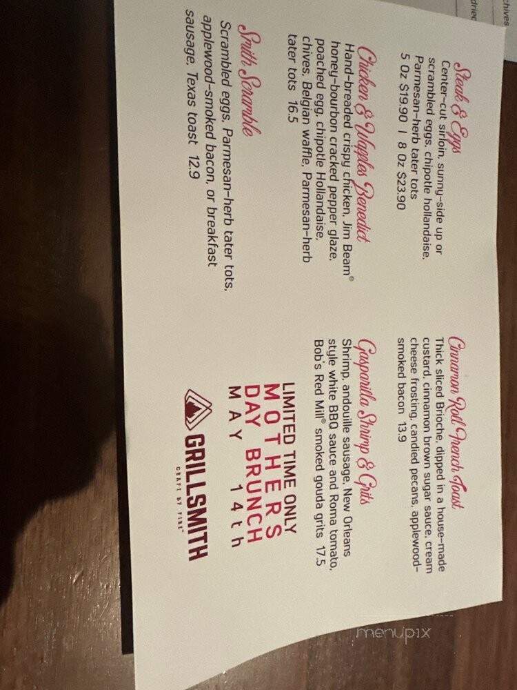 Grillsmith - Tampa, FL menu_pic