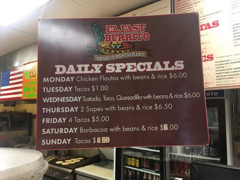 El Fast Burrito - Des Plaines, IL
