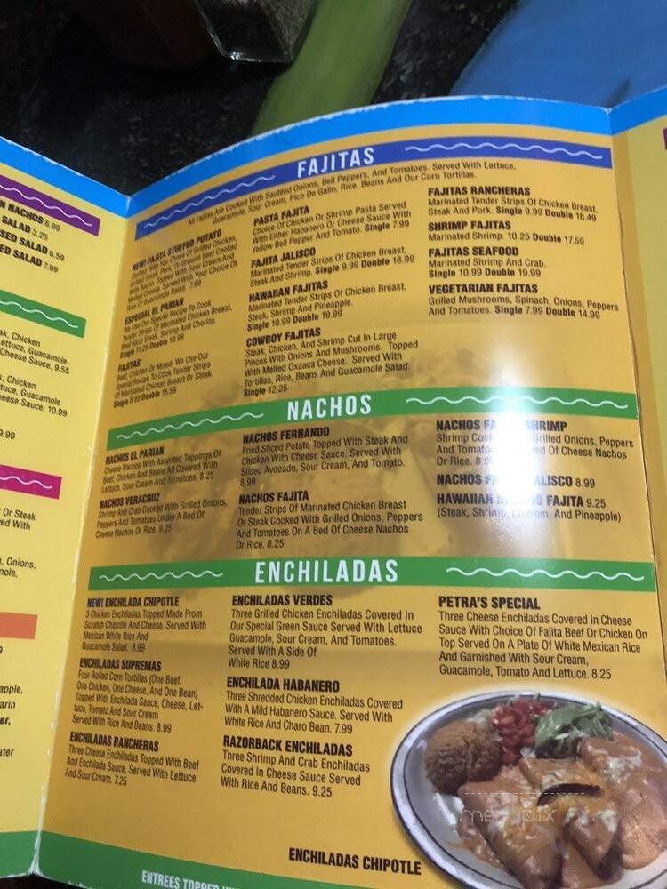 El Parian - Malvern, AR menu_pic