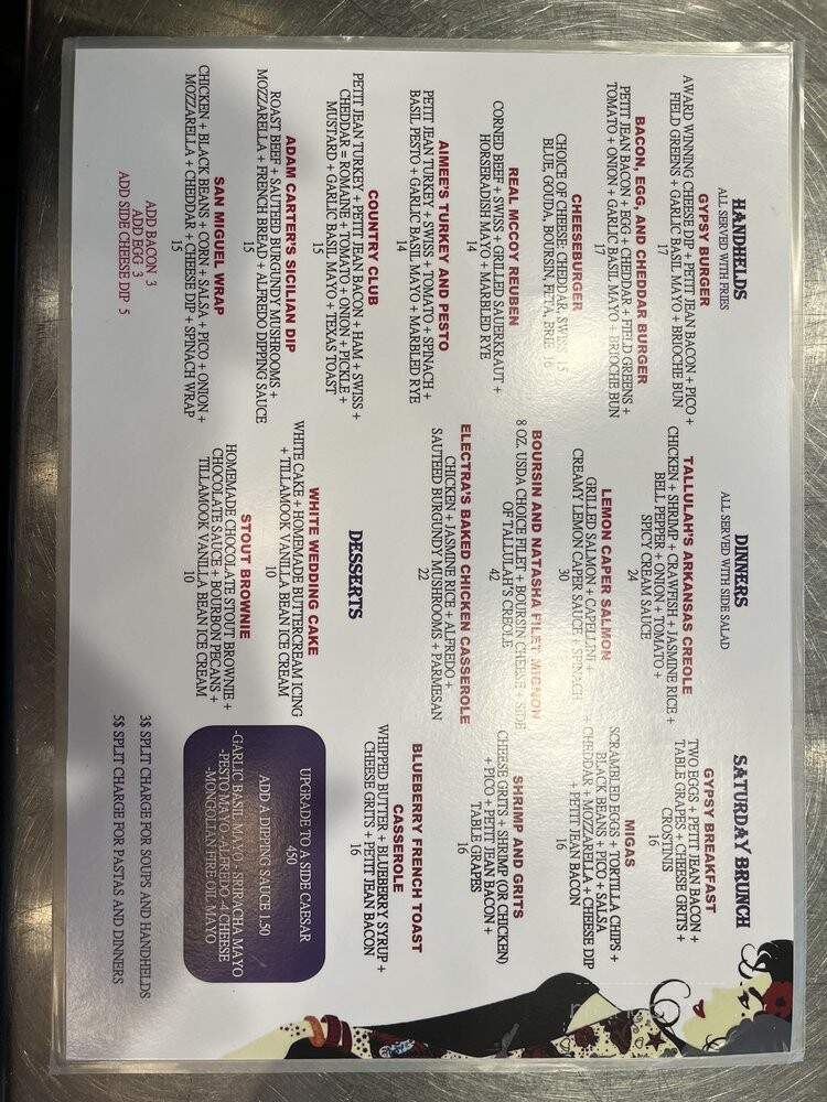 Lizzy's Diner - Little Rock, AR menu_pic