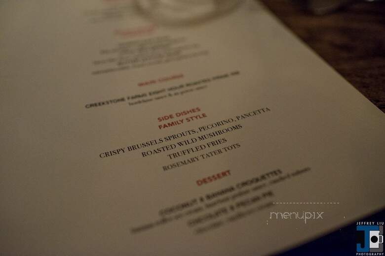 Burger & Barrel - New York, NY menu_pic