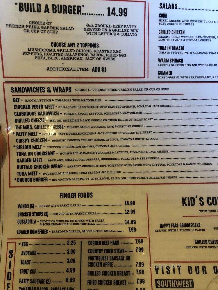 The Griddle - Las Vegas, NV menu_pic
