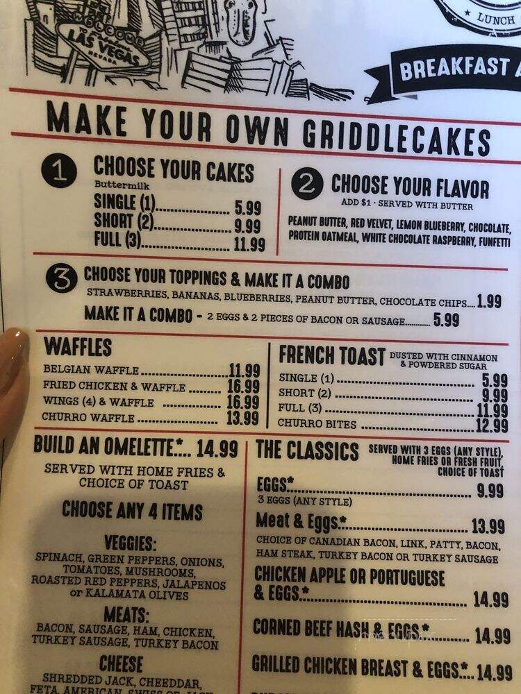 The Griddle - Las Vegas, NV menu_pic