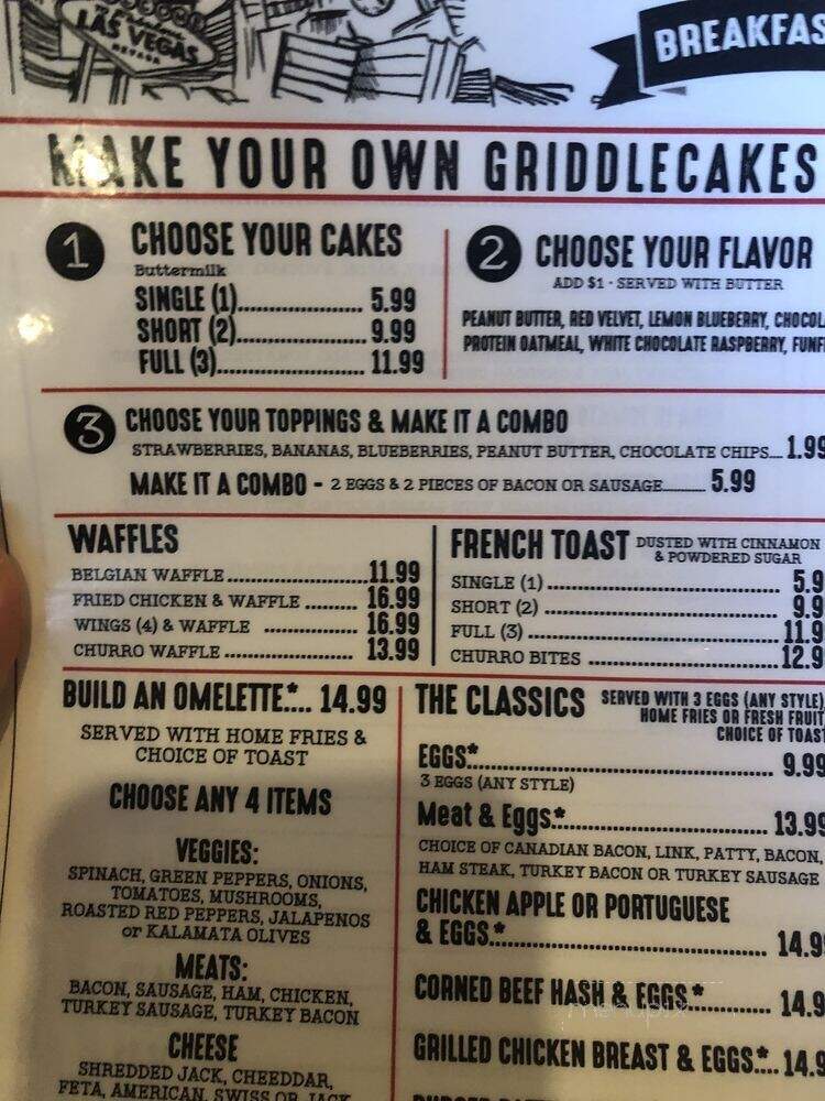 The Griddle - Las Vegas, NV menu_pic