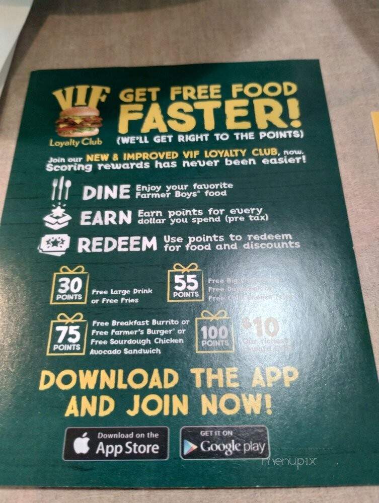 Farmer Boys - Bloomington, CA menu_pic