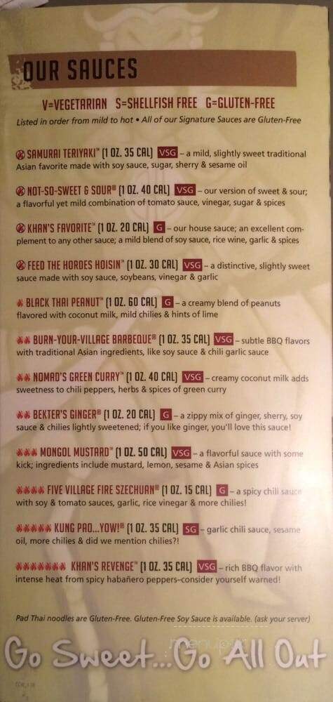 HuHot Mongolian Grill - Wichita, KS menu_pic