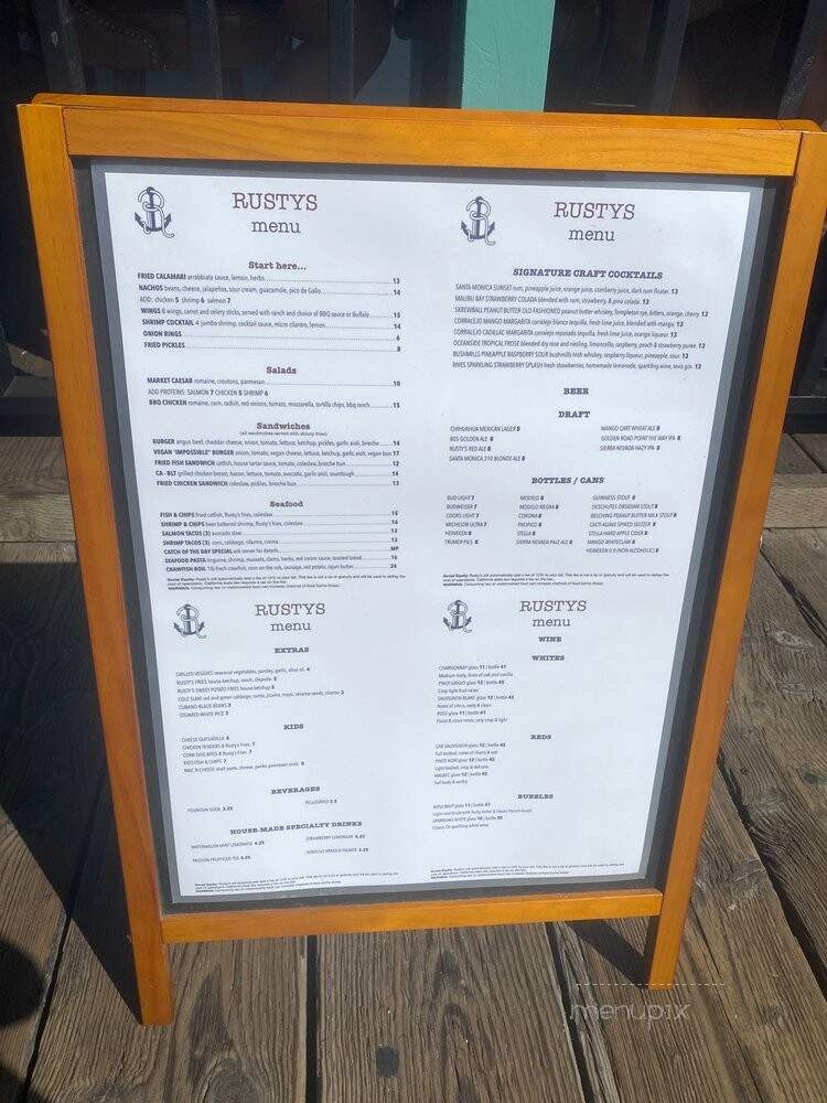 Rusty's Surf Ranch - Santa Monica, CA menu_pic