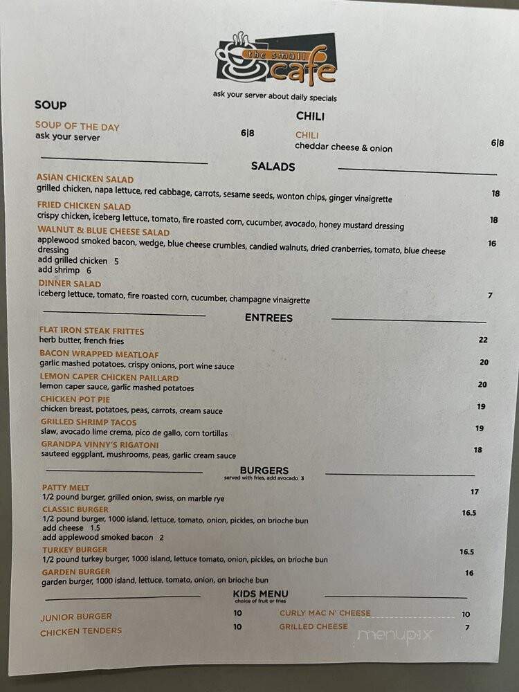 The Small Cafe - Long Beach, CA menu_pic