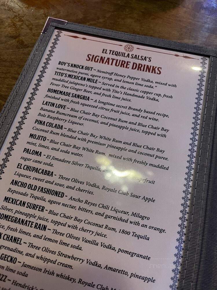 El Tequila Salsa - Wausau, WI menu_pic