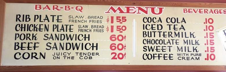 Hickory Bar-B-Que - Fort Myers, FL menu_pic