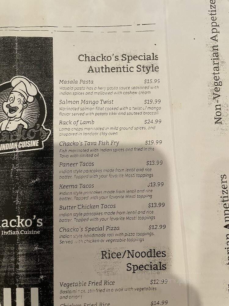 Udipi Cafe - Duluth, GA menu_pic