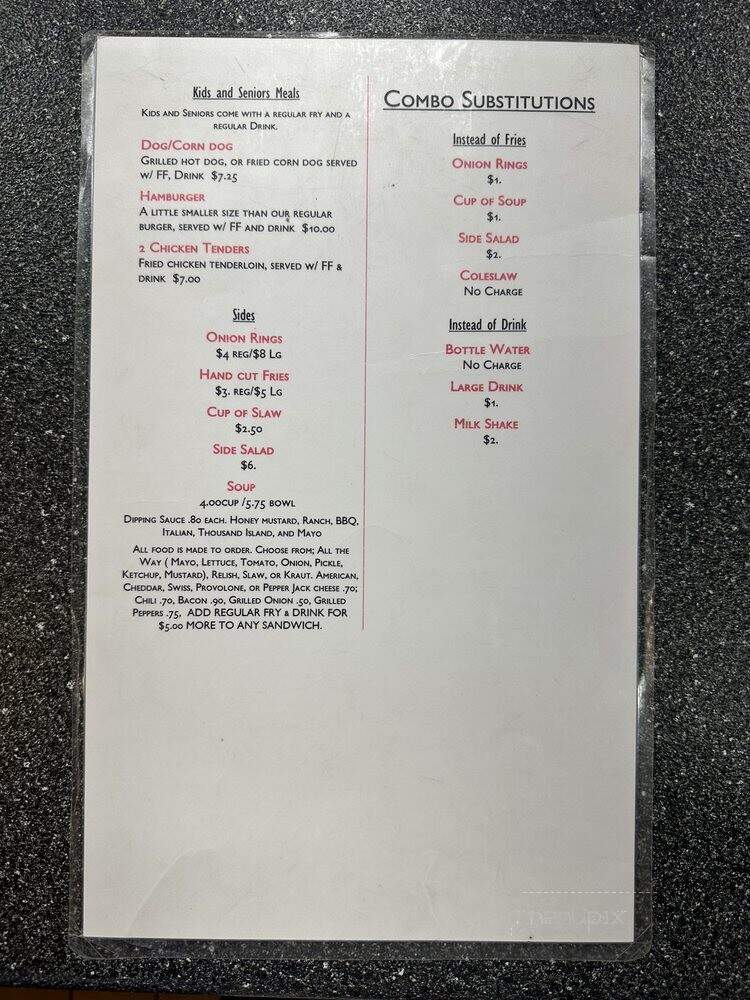 Jeff's Burgers Dogs & Shakes - Jacksonville, NC menu_pic