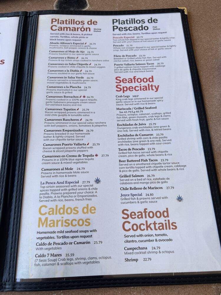 La Pinata - Alameda, CA menu_pic