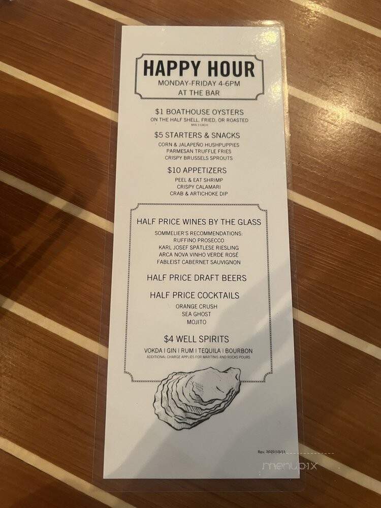 The Boathouse - Midlothian, VA menu_pic