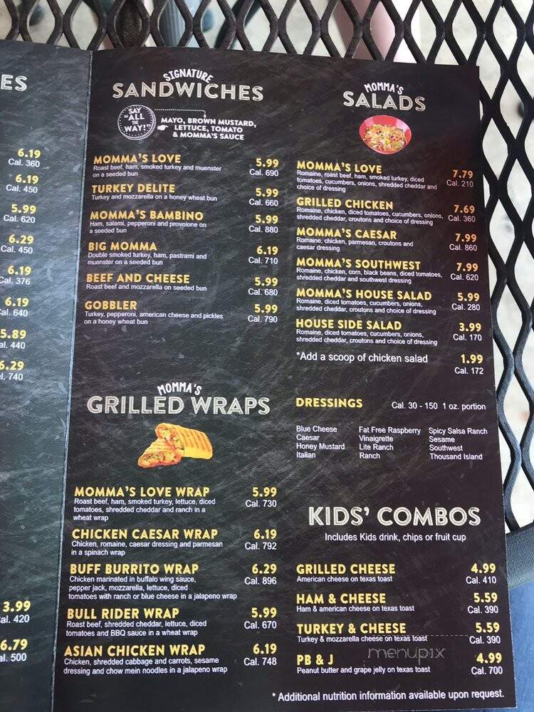 Momma Goldberg's Deli - Lagrange, GA menu_pic