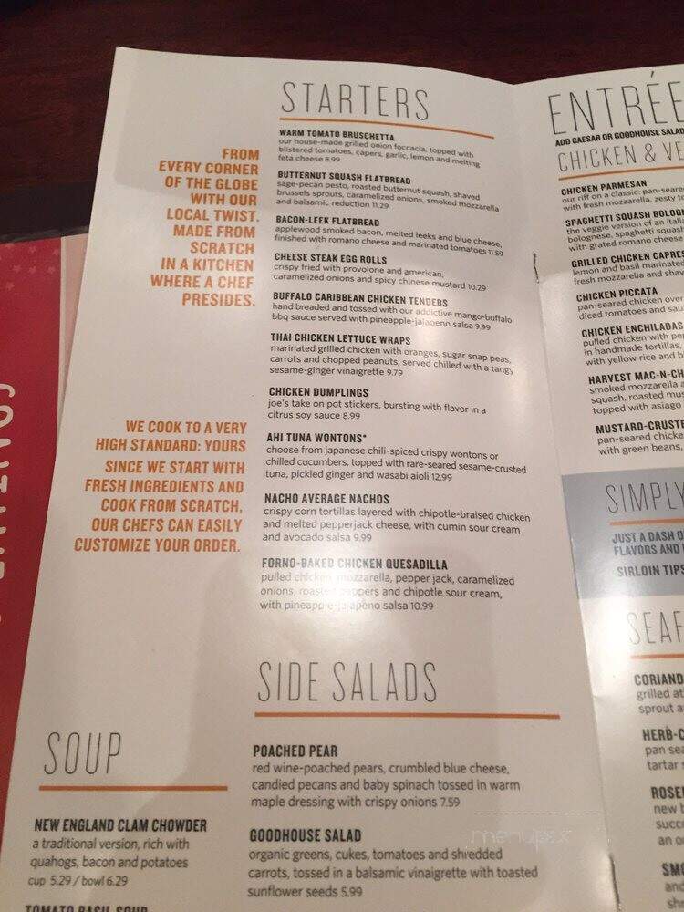 Not Your Average Joes - Acton, MA menu_pic