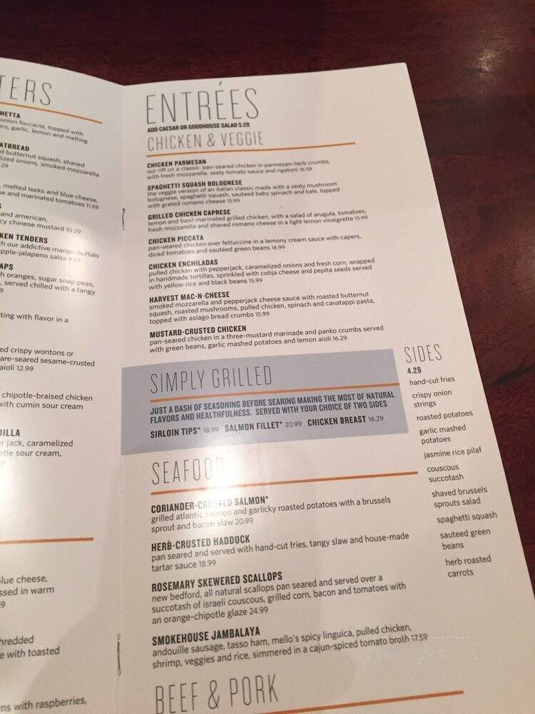 Not Your Average Joes - Acton, MA menu_pic