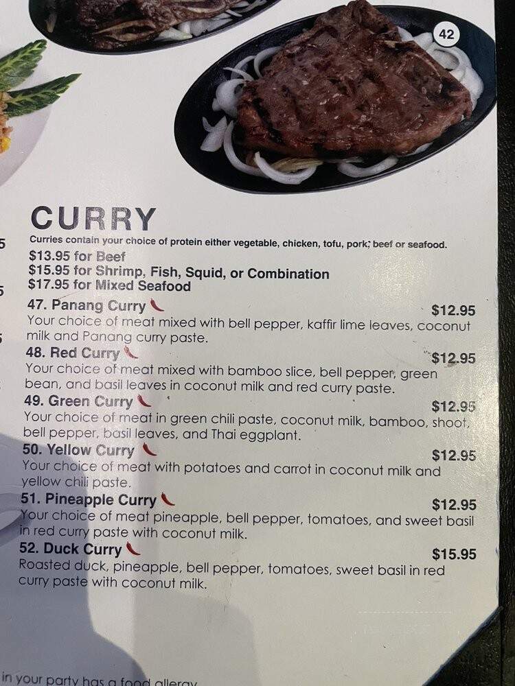 Thai Villa Restaurant - Lakewood, CA menu_pic