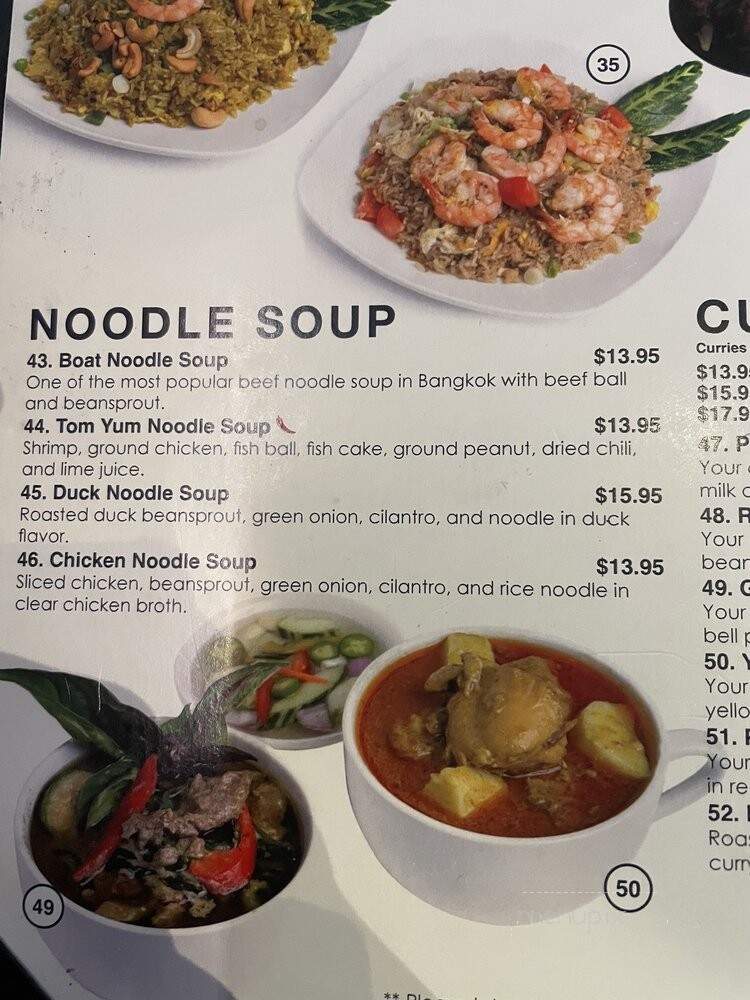 Thai Villa Restaurant - Lakewood, CA menu_pic