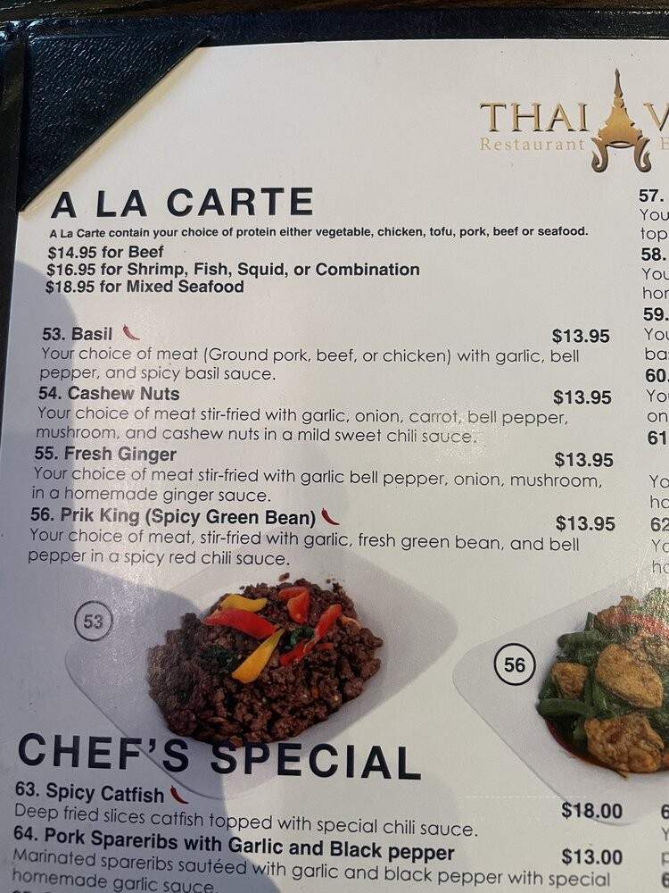 Thai Villa Restaurant - Lakewood, CA menu_pic