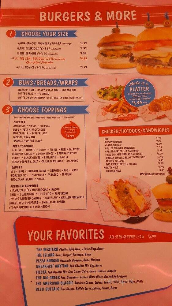 Cheeburger Cheeburger - Las Vegas, NV menu_pic