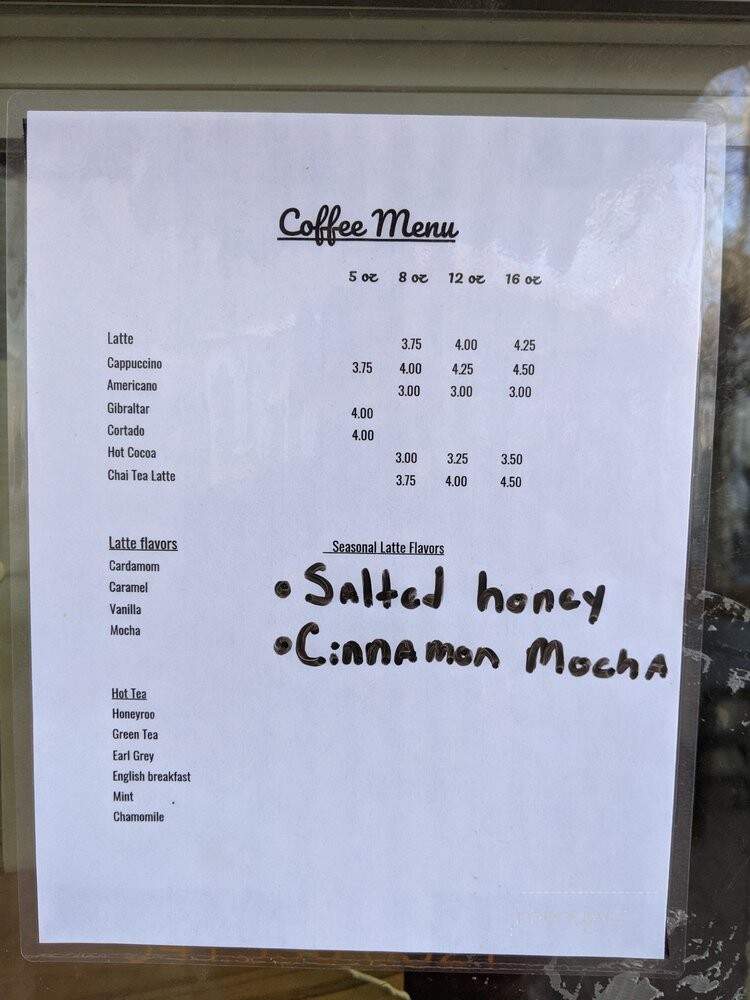 Sparrow Bakery - Bend, OR menu_pic