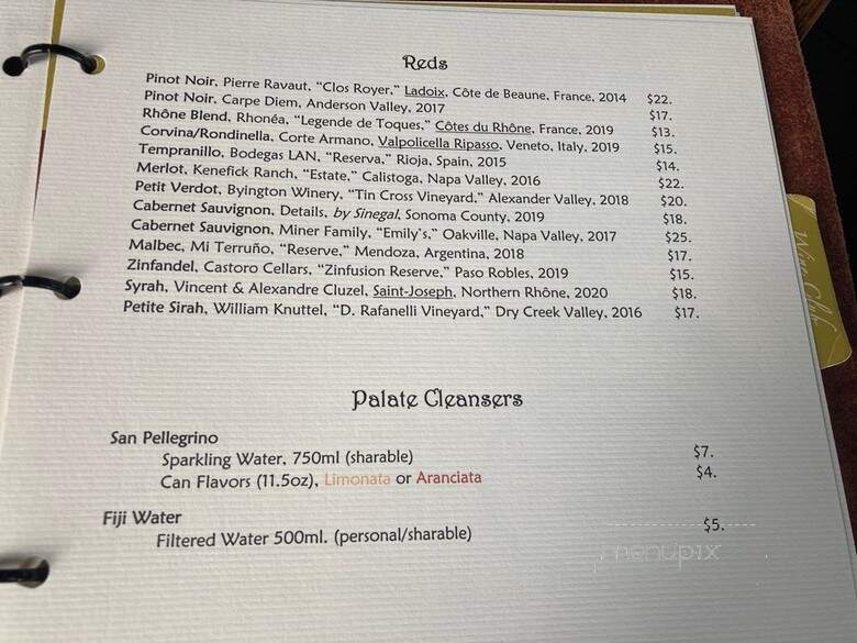 Wine Room - Palo Alto, CA menu_pic