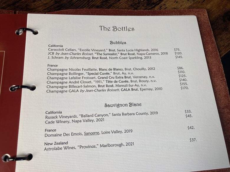 Wine Room - Palo Alto, CA menu_pic