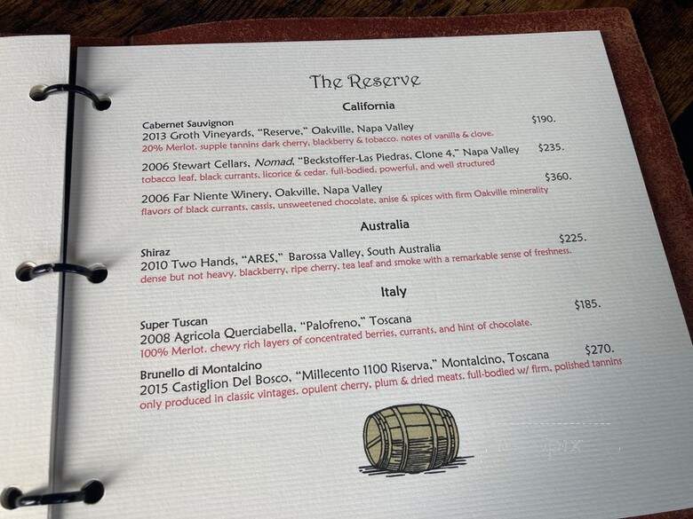 Wine Room - Palo Alto, CA menu_pic