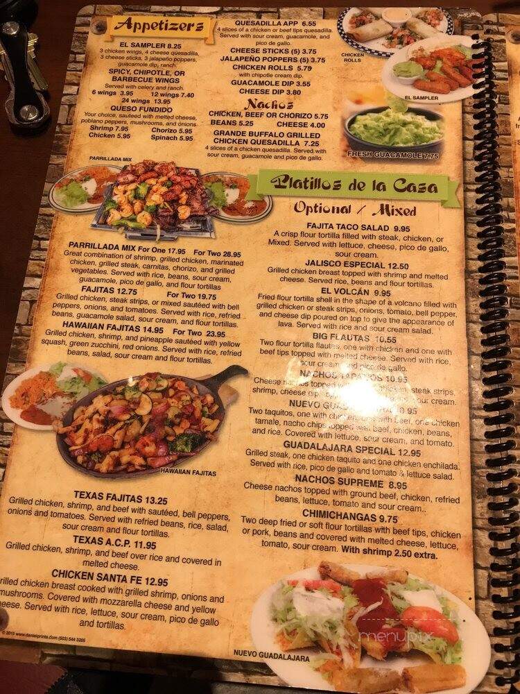 El Cerro - Raleigh, NC menu_pic